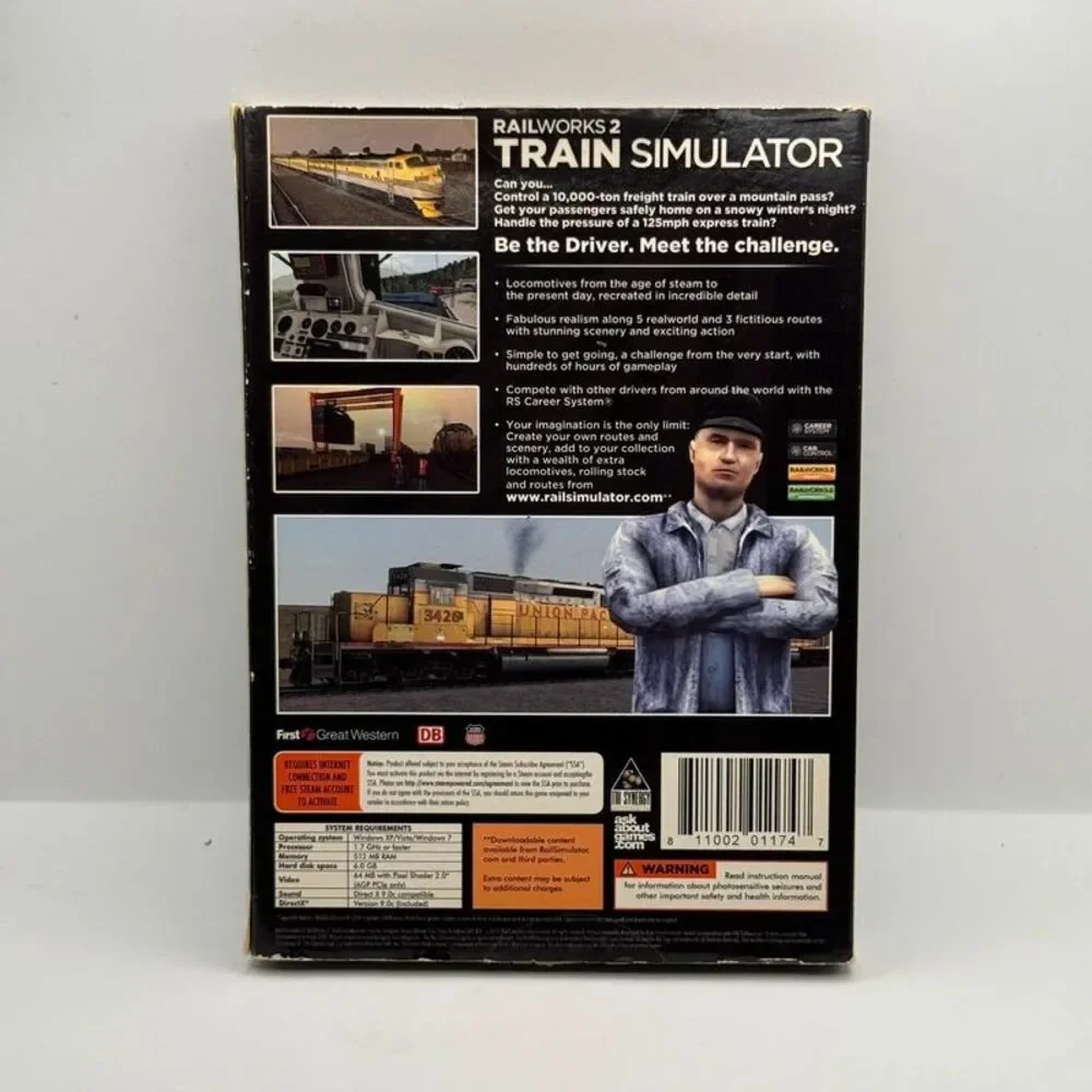 Railworks 2: Train Simulator (PC, 2010) Complete in Box. Read Description.